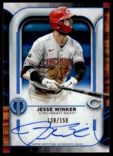 2022 Topps Tribute Autographs Blue Jesse Winker Auto 138/150 Cincinnati Reds