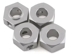 Samix SCX-6 Aluminum Hex Adapter (Silver) (4) (9mm)