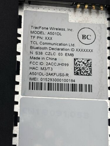 TCL A1 A501DL Android Smartphone 5" Screen 5.0MP 4G 16GB Tracfone Locked READ - Picture 4 of 7