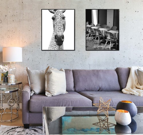 16x20 Moderner Metall Aluminium Bilderrahmen mit Elfenbein Passepartout für 11x14 Foto - Bild 7 von 7