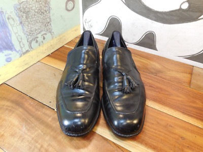FootJoy Classic Vintage Dress Shoes | Black Leather Tassel Loafers | Men’s 10D Vintage 80 main image 4