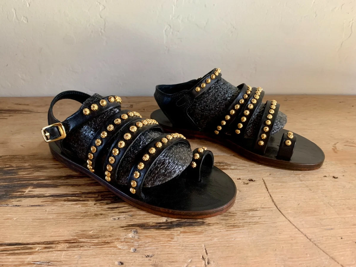 Studded strappy sandals sale