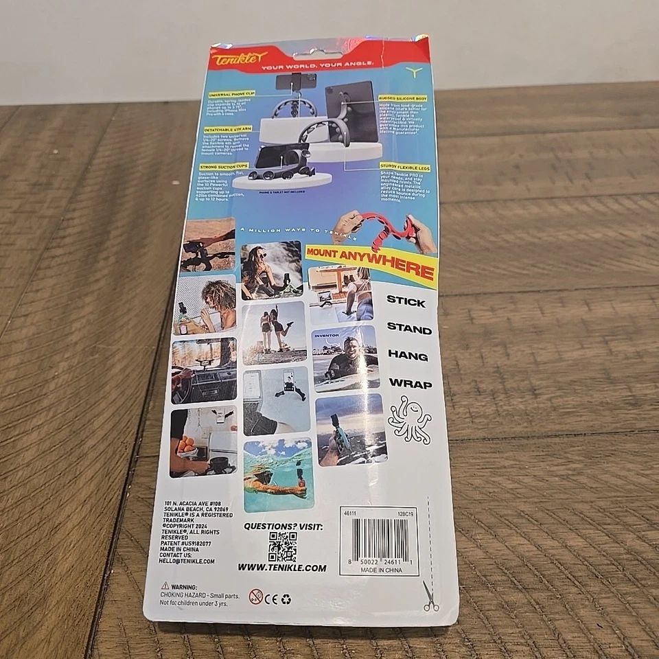 Tenikle Pro Trípode Flexible Flexible Ventosa Cámara y Teléfono Montaje Verde Lima Foto 2 de 2