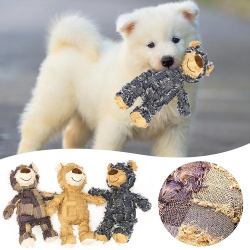 1/3Pcs Bear Dog Toy Indestructible Robust Companion Chewers Chew Toys Training~ - Picture 9 of 27