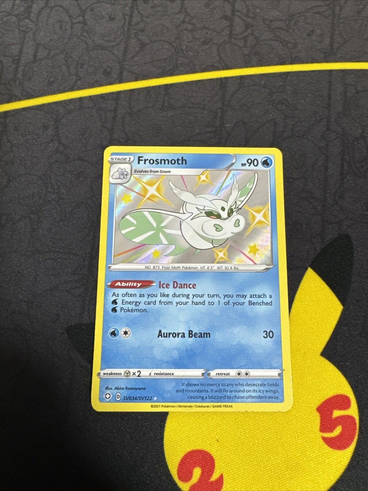 Pokemon Card - Frosmoth SV034/SV122 - SV Shining Fates - Mini SV, NM