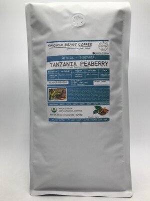 8oz/5lb - Tanzania Peaberry   African   Premium Fresh Roasted To Order Coffee