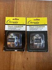2 PCS Tally Counter Number Clicker 0-9999 Sports Golf Admission Metal Body