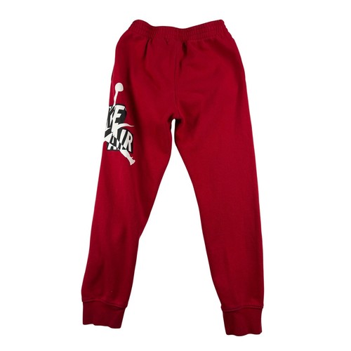 Nike Air Jordan Jogger Sweatpants Red Graphic Logo Activewear Pants Boys Large - Picture 9 of 9