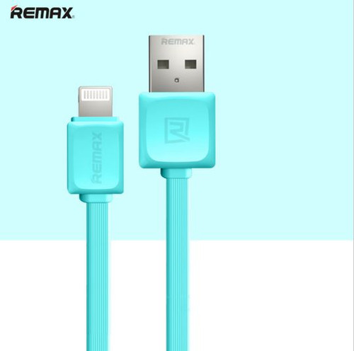 Flat Remax USB Data Charger Cable for iPhone 6S 6 7 11 12 SE iPad Original Lead - Afbeelding 1 van 1