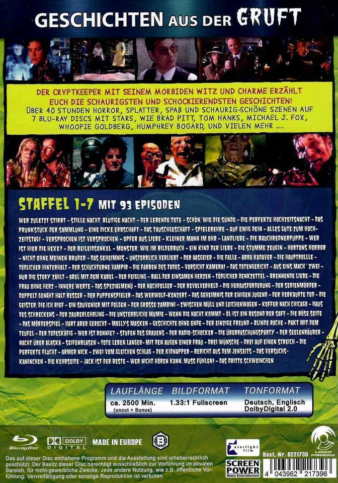 Geschichten aus der Gruft | Horror | UNCUT | Serie mit 93 Folgen [FSK18] Blu-ray - Bild 2 von 2