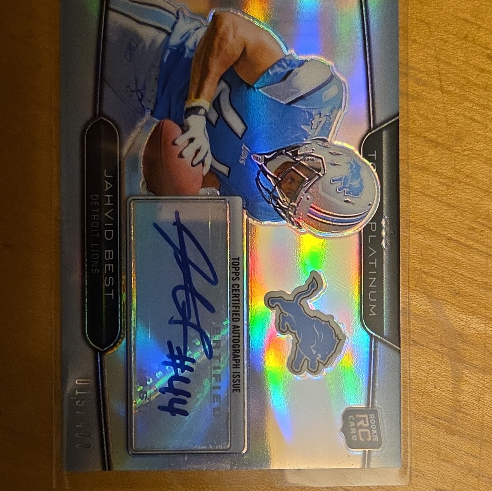 Jahvid Best Topps Platinum #157 Autograph