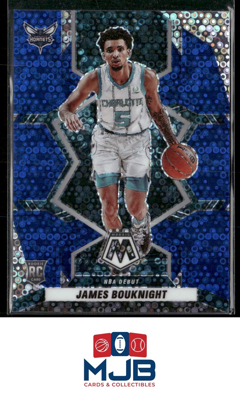 2021-22 Panini Mosaic James Bouknight Fast Break Blue #/85 Rookie #274
