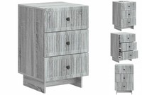 Nachttisch Nachtschrank Nachtkommode Graues Sonoma 43X41X66,5 Cm Holzwerkstoff