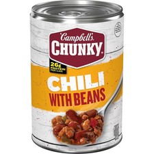 Campbell?s Chunky Chili with Beans, 16.5oz Hearty Canned Chili Meal