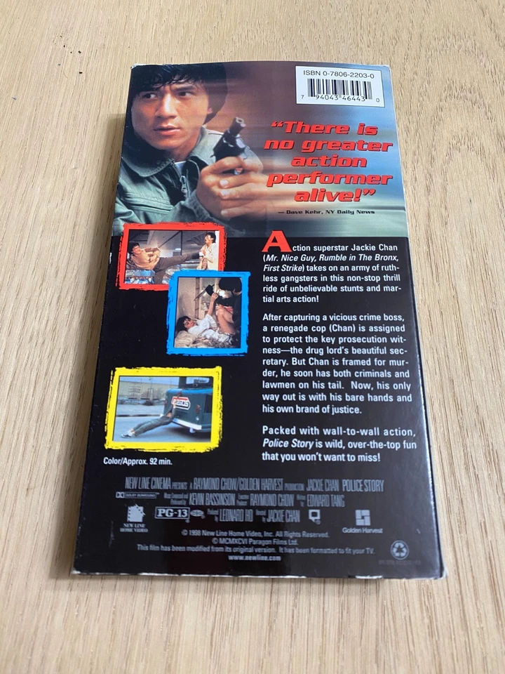 Police Story VHS 1996 Action Kung-Fu Jackie Chan Kung Fu Karate Comedy Fighting - Image 3 of 4