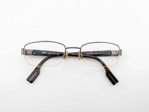Hugo Boss Eyeglasses, Frames Only, Italy, BOSS 0196/U HQE, 52-19-140, Gunmetal