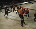 Rollerball 1975 James Caan skating around track 8x10 Color Photo