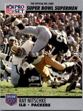 1990 RAY NITSCHKE ProSet Super Bowl XXV anniv. used Free Ship