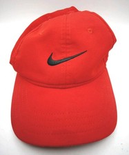 NIKE Dri-fit Red Adjustable Ball Cap Child 4-7 Embroidered Swoosh Emblem