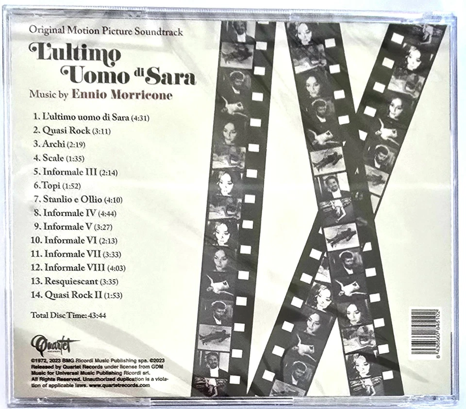 L´ULTIMO UOMO DI SARA + Sarah's Last Man + ENNIO MORRICONE ~ CD ~ NEU/OVP - Bild 2 von 2