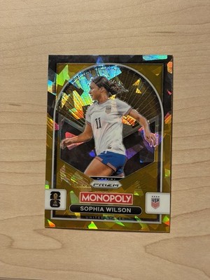 2026 Panini Prizm Monopoly FIFA World Cup #95 Gold Ice Sophia Wilson