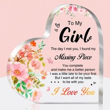 Valentines Gifts for Girlfriend, To My Girl Acrylic Keepsake - Birthday Anniv...