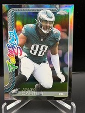 2025 Topps Chrome Jalen Carter Future Stars Refractor #FS-25 Philadelphia Eagles