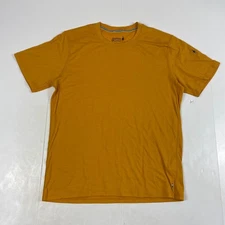 SmartWool Shirt Mens Medium Orange Merino 150 Short Sleeve Trek Hiking Climbing