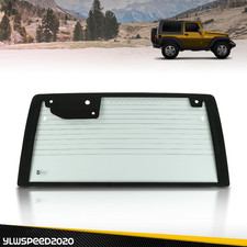 Fit For 2007-2010 Jeep Wrangler 24door Utility Rear Window Glass Back Wheated