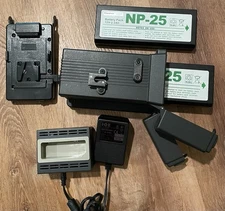 IDX JSE-23 NP-Type NiCD Battery Charger + 2 NP-25 Batteries in Cases