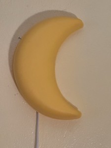 IKEA SMILA Moon & Star Wall Lamps - Plug-In Night Lights Discontinued Set of 2