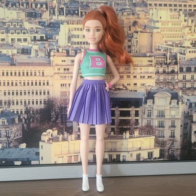 Barbie Puppe Mattel + Kleid Kleidung Outfit Fashion ista Midge rot Cheerleader