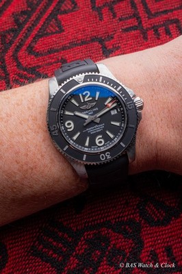 Breitling Superocean 42mm Black Dial Men's Automatic Diver Watch A17366