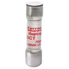 Mersen Dct15-2 Semiconductor Fuse, 15A, Fast-Acting, 570V Ac, Cylindrical