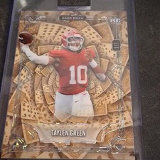 Wild Card 5 Card Draw Taylen Green 1/1 PreRookie Football Sports Trading Card