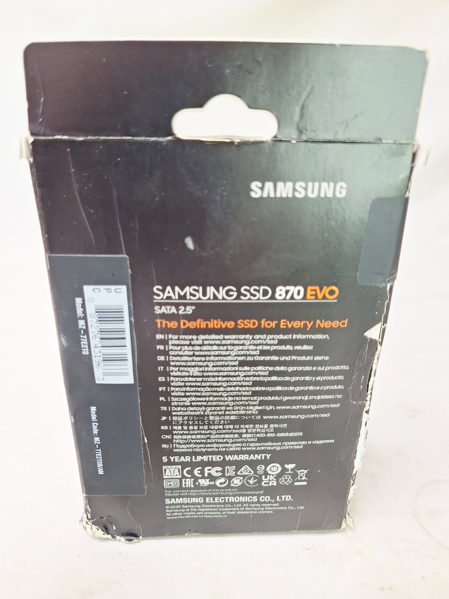 SAMSUNG - SAMSUNG　2.5インチ SSD　870 EVO MZ-77E2T0B/IT　2TB 870 EVO SATA 2.5 inch 2TB SSD | Samsung US