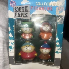1998 Comedy Central Fun4All South Park Cartman Kyle Kenny Stan Vinyl Figure Set