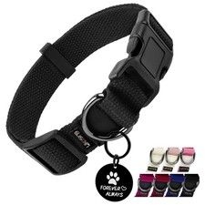 Cotton Dog Collar, Quick Release Dog Collar with Buckle, Adjustable Pet Colla...