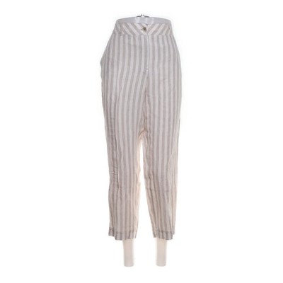Bianca, Hose, Größe: 44, Beige/Weiß, Leinen/Polyester, Streifen, Damen #ufT