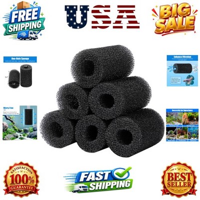 6-Pack Pre-Filter Sponge for Aquarium Shrimp Fry Fish Tank Filter 0.8  Intake...