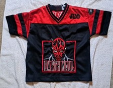 Vintage Star Wars Darth Maul Jersey Style Shirt YOUTH/EMBROIDERED Small/8