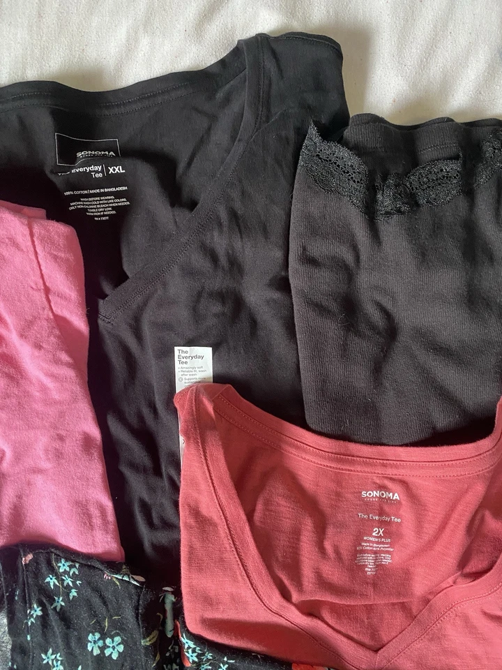 Lote de 16 camisetas manga camisa mujer Sonoma, Torrid, WW, Apt 9, SO plus 2X” Foto 3 de 4