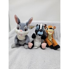 Walt Disney Bambi Flower Thumper Disney Bean Bag Beanie New 3pc set