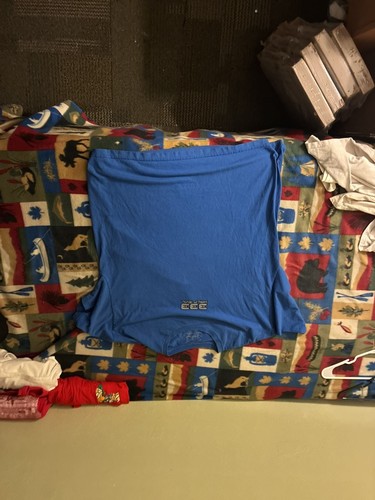 Half Evil 333 Blue Short Sleeve T-Shirt