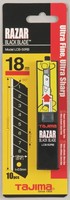 Tajima Ersatzklingen Razar Black 18 Mm Klingen 10 StüCk Spender & Karte LCB50RBC