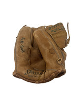 Vintage Leather Spalding 42-288 Baseball Glove USA Form Pocket Soft Ball