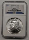 1986 American Silver Eagle. NGC MS69. First Year of Issue. Nice Coin, No Spots!