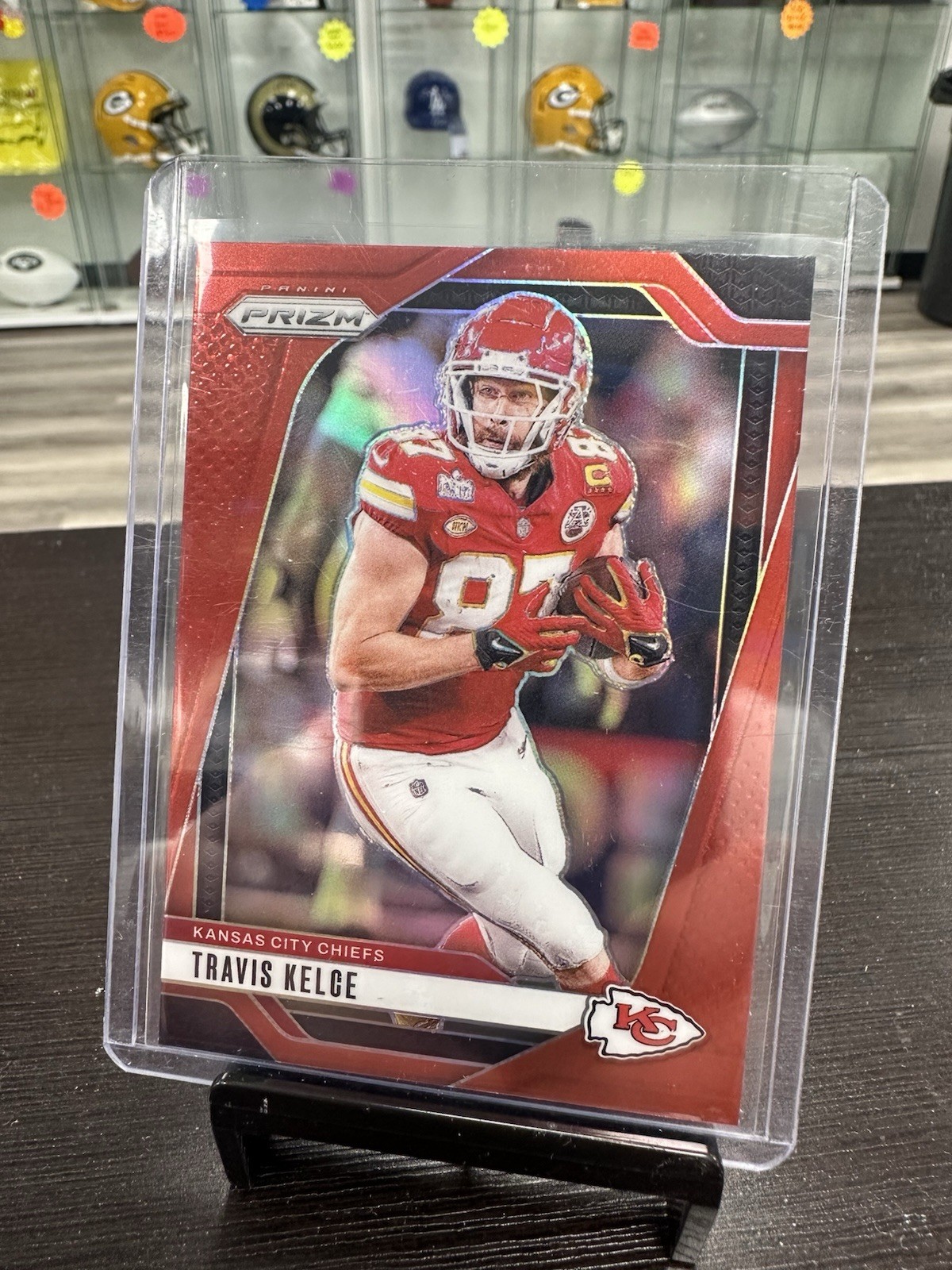 2024 Panini Prizm Football Travis Kelce Retail Red SSP #140