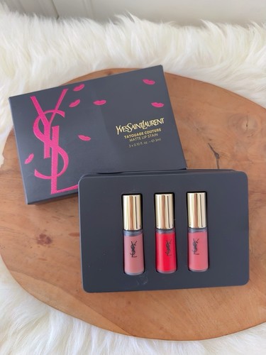 Yves Saint Laurent Mini Lip Tatouage Couture Collection Set of 3 *3 ml YSL