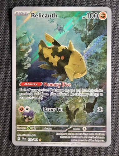 Relicanth #173/162 Sv05 Temporal Forces Illustration Rare Pokemon TCG NM